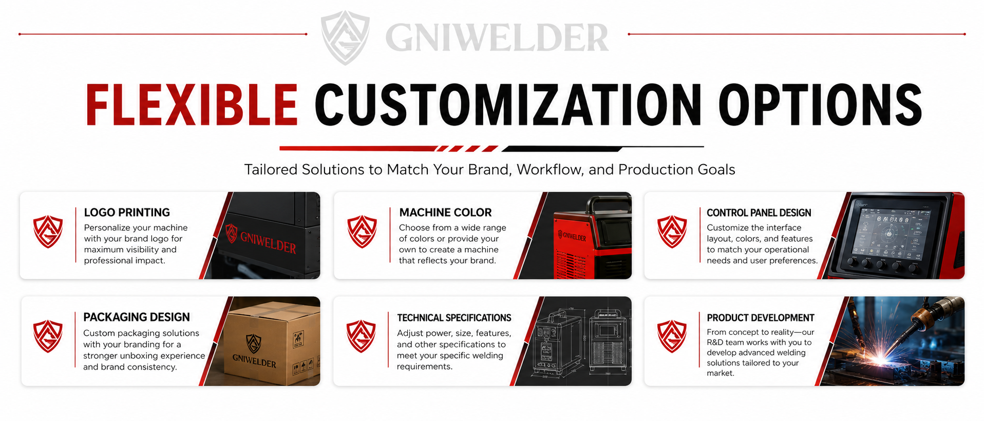 Custom welding machine options for OEM projects