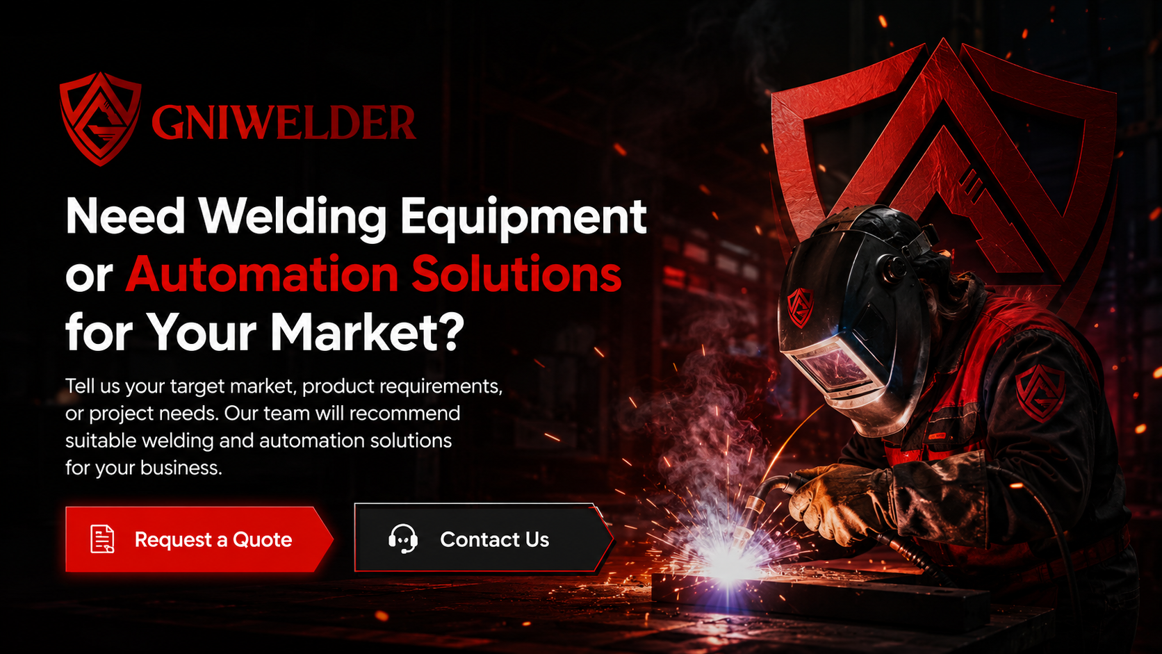 Request a quote for GNIWELDER welding equipment and automation solutions